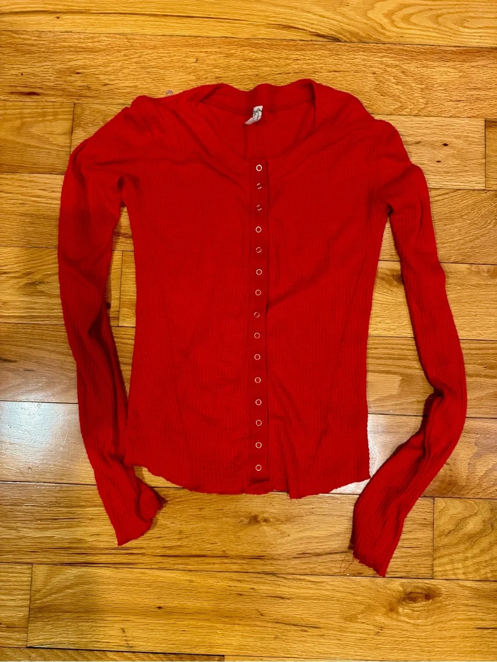 Free People fitted waffle